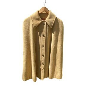 Vintage Pendleton Wool Tan Cape Jacket made in USA
